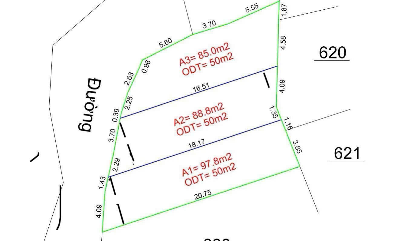 Bán đất 97.8m² ngang 5m Phường Vĩnh Phúc