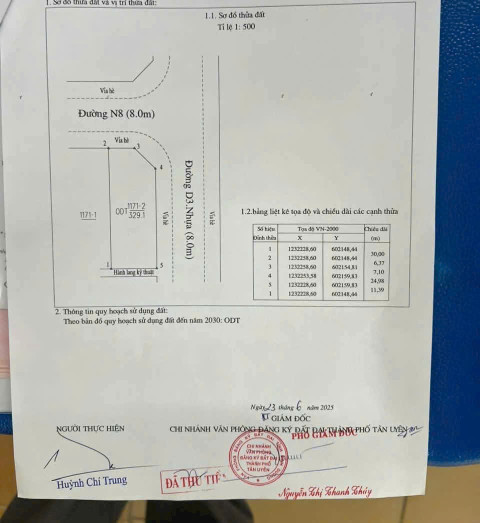 Bán đất Lô góc  331.1m² ngang 11m giá 7.4 tỷ Phường Vĩnh Tân đối diện khu công nghiệp Vi Síp 2 kinh doanh buôn bán ngay đủ ngành nghề