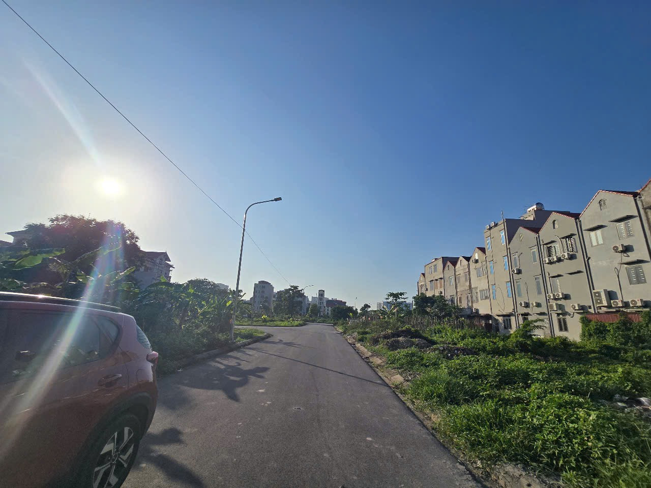 Bán 262m2 đất biệt thự đại hòng long. Võ cường bắc ninh. Nhìn vườn hoa