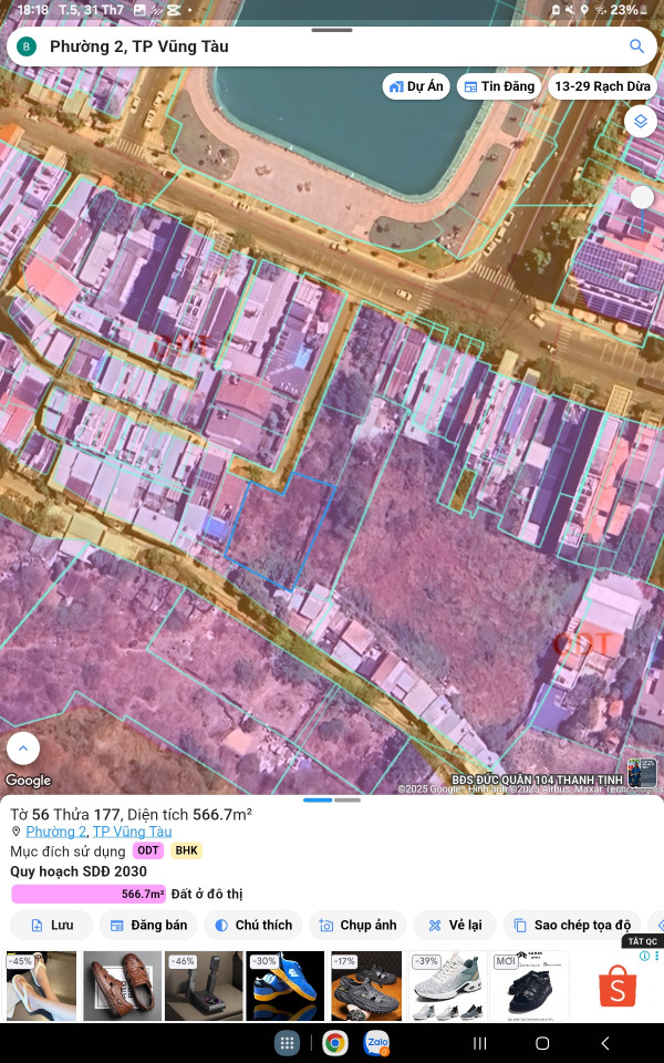 Bán đất 566m² giá 29 tỷ Phường Vũng Tàu liên hệ 090 951 8879