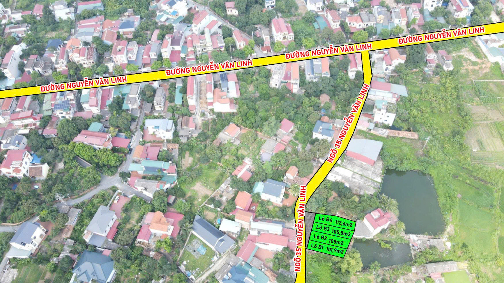 Bán đất 112.6m² ngang 4.5m giá 1.8 tỷ tại Phường Xuân Hoà Thị xã Phúc Yên