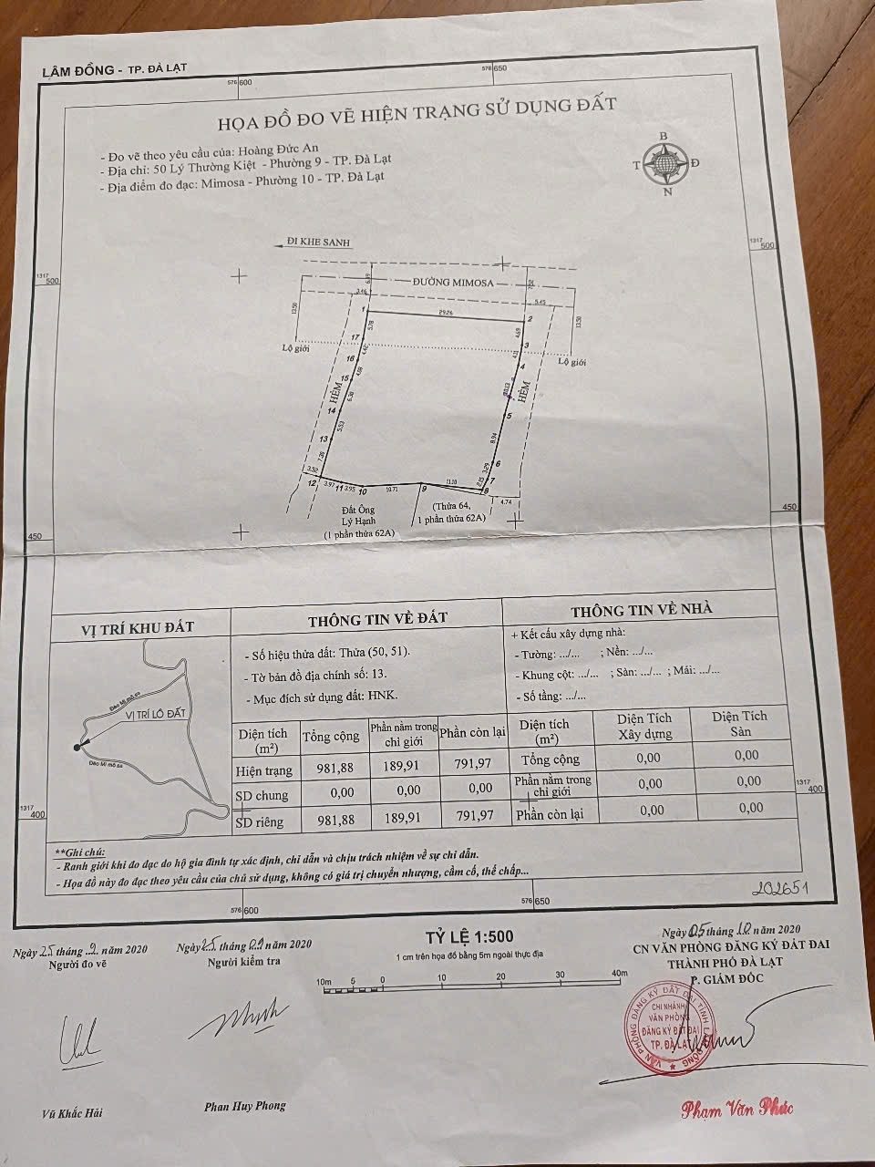 Bán đất 981m² ngang 25m giá 10 tỷ tại Phường Xuân Hương - Đà Lạt