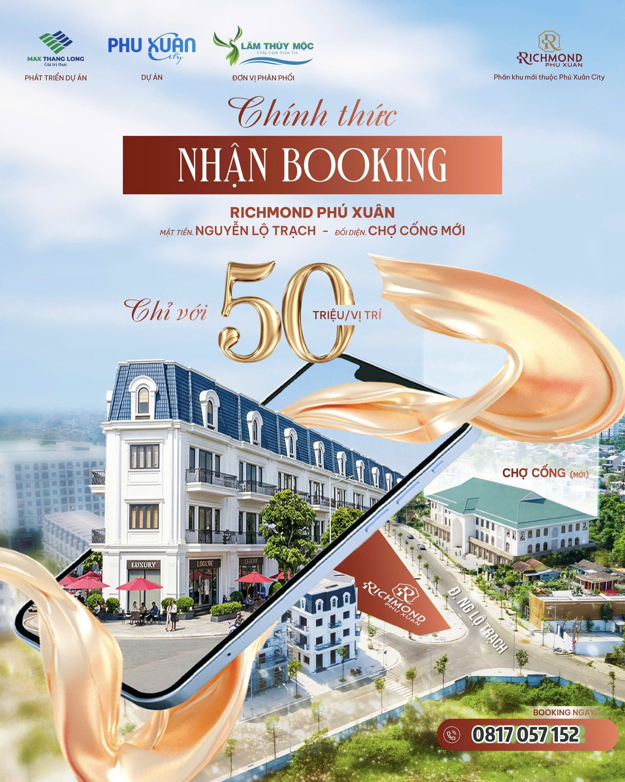 🏡 RICHMOND PHÚ XUÂN – KHU ĐẤT ĐÔ THỊ MỚI HIỆN ĐANG NHẬN BOOKING CHỈ VỚI 50TR GIỮ CHỖ