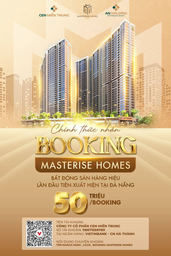 SIÊU PHẨM BẤT ĐỘNG SẢN HÀNG HIỆU ĐẦU TIÊN TẠI ĐÀ NẴNG MASTERISE HOMES Nhận 50 TRIỆU/BOOKING