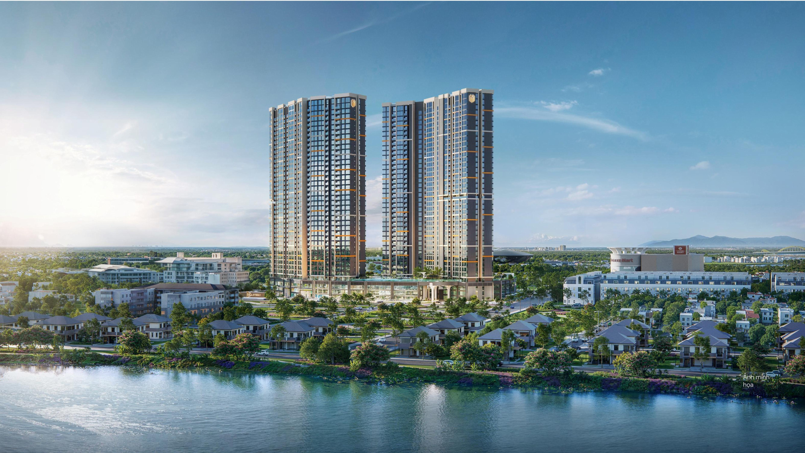 Căn hộ Masterise Homes đầu tiên tại Đà Nẵng - view sông Hàn - căn 2PN giá 4.8 tỷ/căn full nội thất
