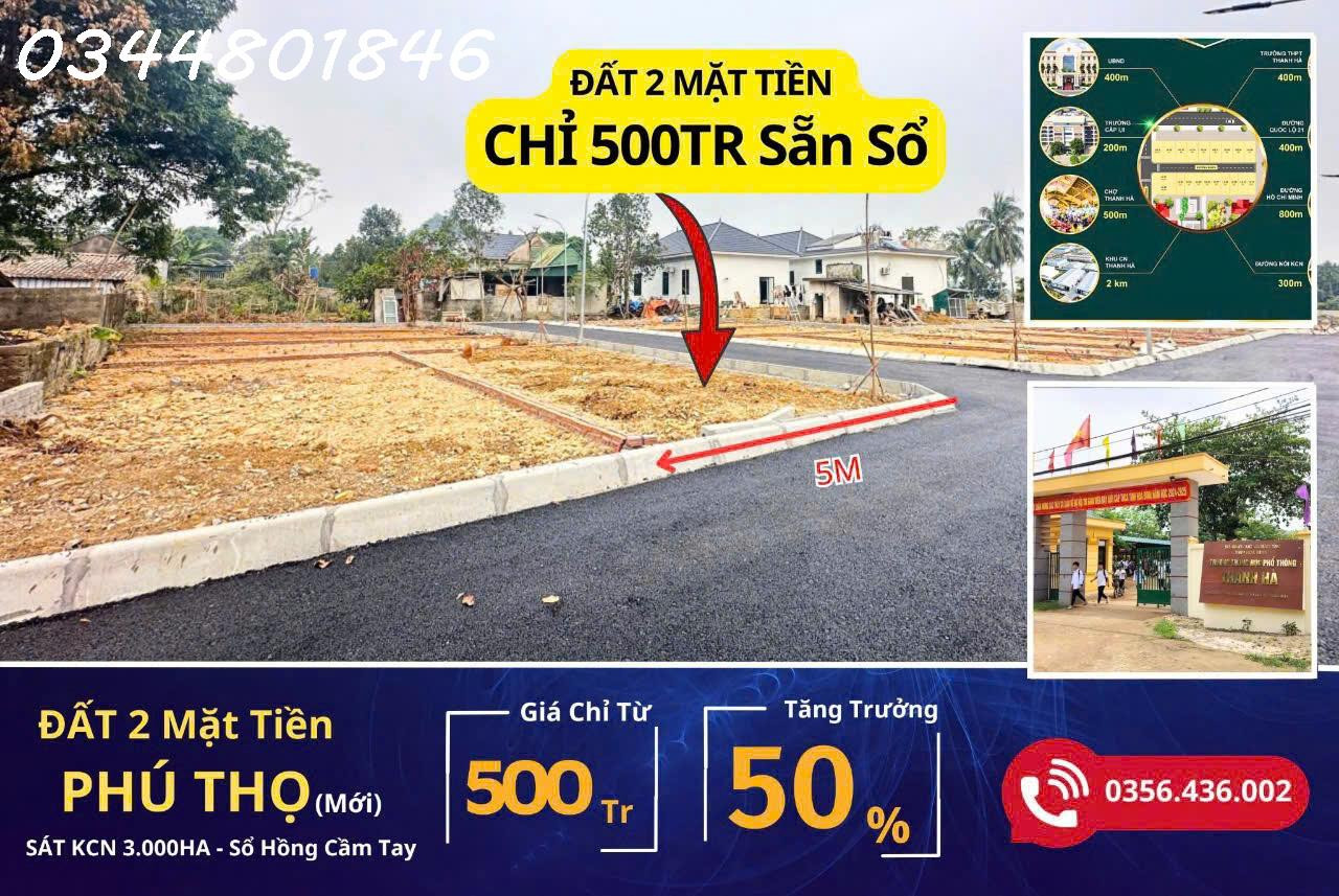 Mở bán lô đất rộng 60m2 full thổ cư nằm giữa 3 mặt đường lớn (Tây Bắc, Hồ Chí Minh, QL21A)