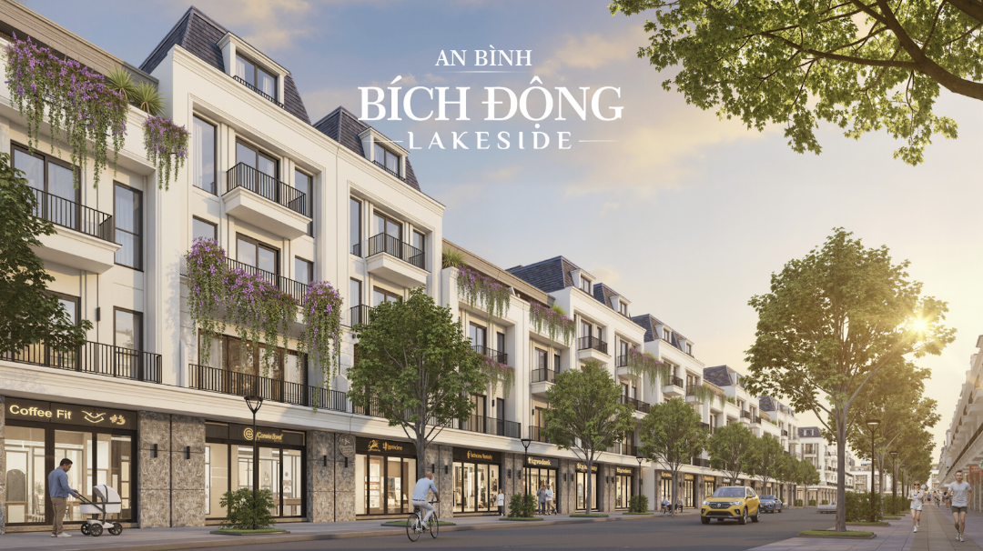 🔥 Bán lô góc liền kề Bích Động Lakeside 164,9M² – giá từ 68 triệu/m² – gần trường mầm non – đường 19M