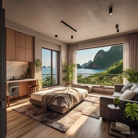 ĐỘC QUYỀN STUDIO VIEW BIỂN XANH ISLAND CÁT BÀ - SUNGROUP - GIÁ TỪ 1,88 TỶ, FULL NỘI THẤT