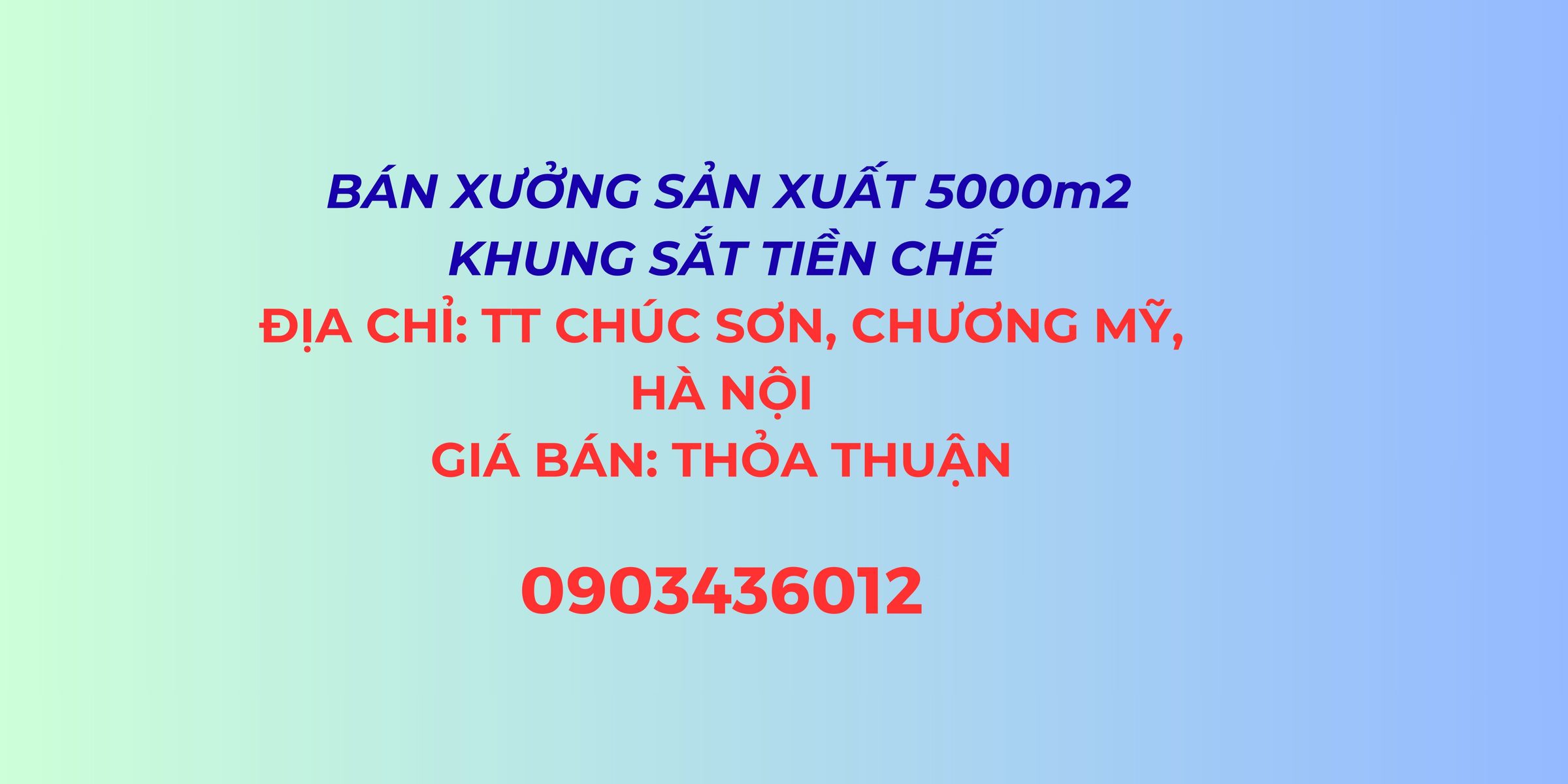 Bán xưởng sản xuất 5000 m2,khung sắt tiền chế,xe container 40 Fit vào tận nơi tại Chương Mỹ, Hà Nội
