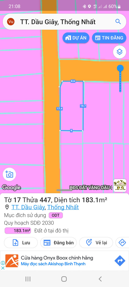 Nhà Đất TT Dầu Giây Thống Nhất Đồng nai