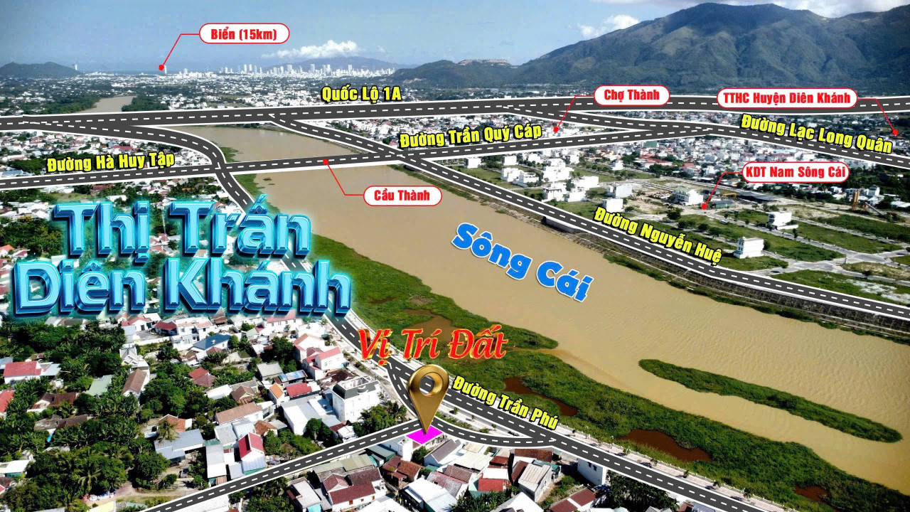 BÁN NHÀ 2 MẶT TIỀN BỜ KÈ TRẦN PHÚ - DIÊN KHÁNH