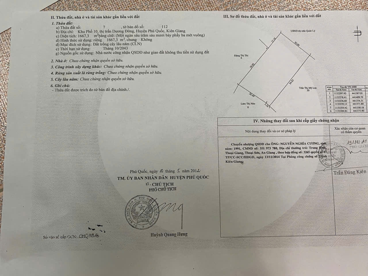 Bán đất 5397.2m² 5.15 tỷ tại Thị trấn Dương Đông Thành phố Phú Quốc