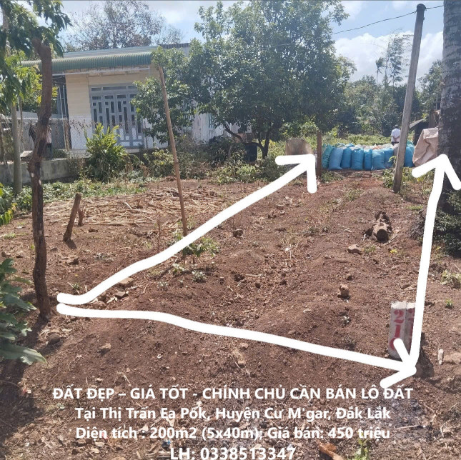 ĐẤT ĐẸP – GIÁ TỐT - CHÍNH CHỦ CẦN BÁN LÔ ĐẤT Tại Thị Trấn Ea Pốk, Huyện Cư M'gar, Đắk Lắk