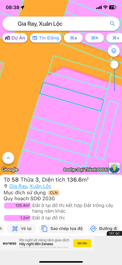 Bán đất 136.6m² 2.9 tỷ tại Thị trấn Gia Ray Huyện Xuân Lộc