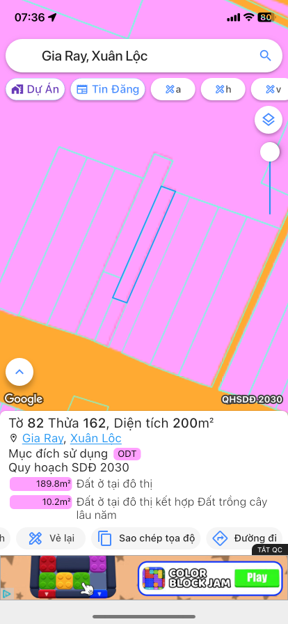 Bán đất 200m² 4 tỷ tại Thị trấn Gia Ray Huyện Xuân Lộc