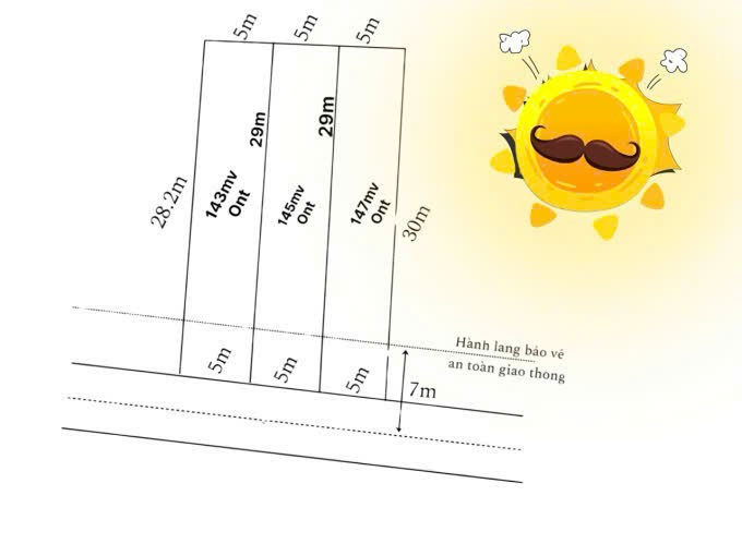 Bán nền 145m2 ở TT hậu nghĩa đức hoà