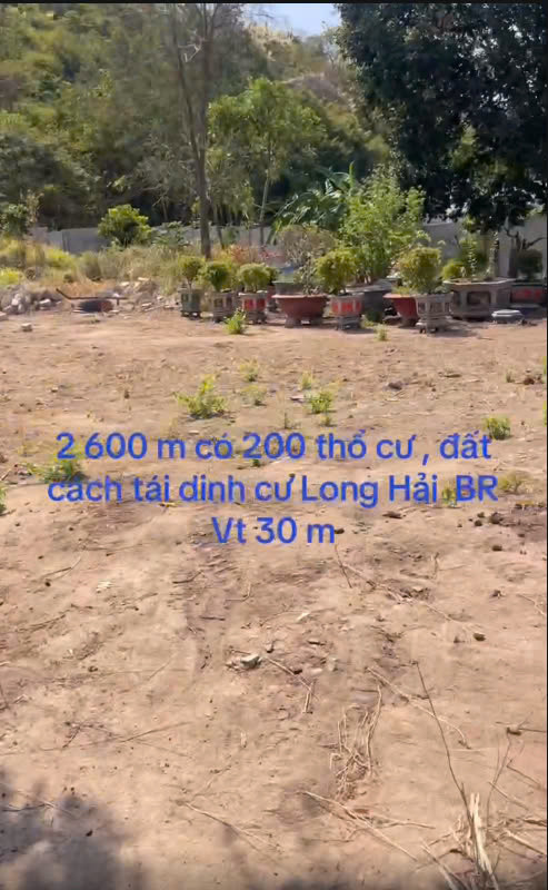Chính chủ cần bán đất tại : tái định cư Long Hải - Huyện Long Đất -Tỉnh Bà Rịa - Vũng Tàu