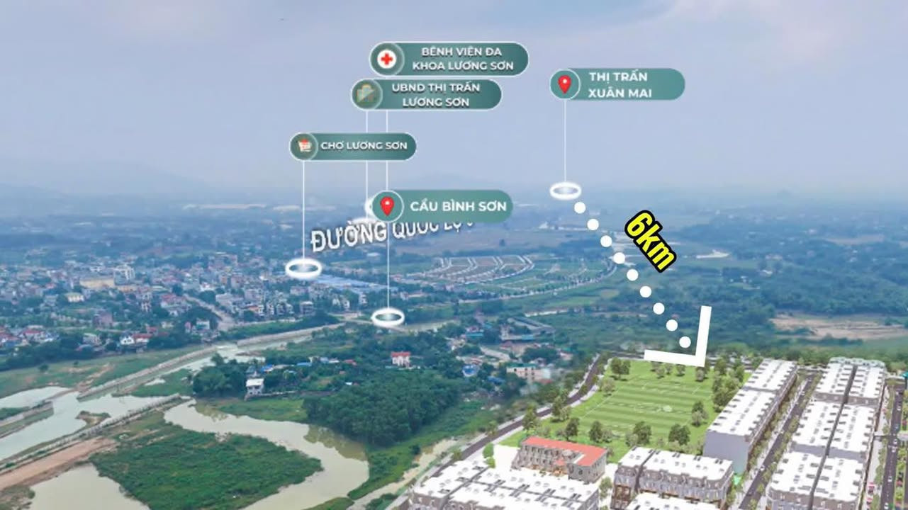 Trực tiếp chủ đầu tư lô đối diện công viên duy nhất tại dự án CentreVille Lương Sơn, mặt tiền 6m phù hợp ở và kinh doanh