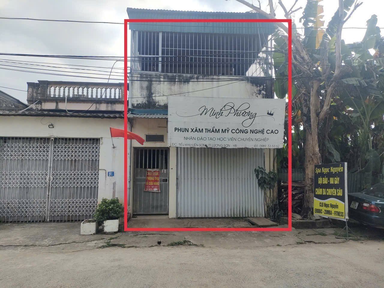139m full thổ cư - sẵn nhà C4 có 9 phòng trọ - Gần KCN Lương sơn - Tk Liên sơn