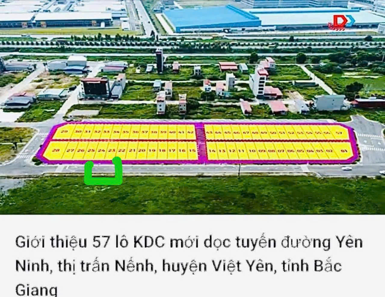 Duy nhất 1 lô 85m tại TT TRẤN NẾNH, VIỆT YÊN BẮC GIANG CHỈ 85 triệu/m2