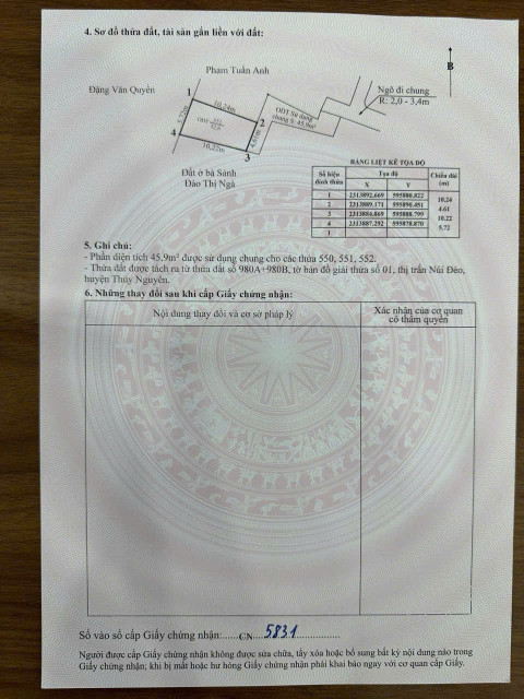 Bán đất 52.9m² 1.29 tỷ tại Thị trấn Núi Đèo Huyện Thuỷ Nguyên
