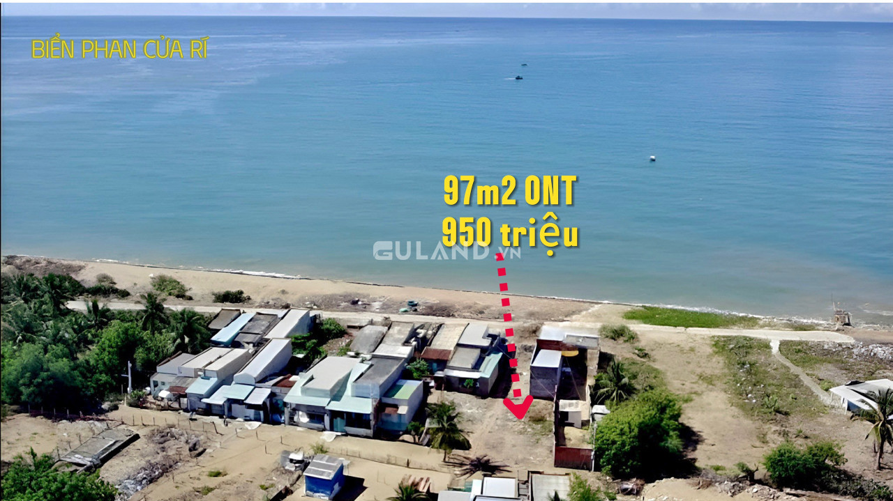 Bán đất 100m2 ONT ven Biển Phan Rí Cửa, Tuy Phong, Bình Thuận - 950tr