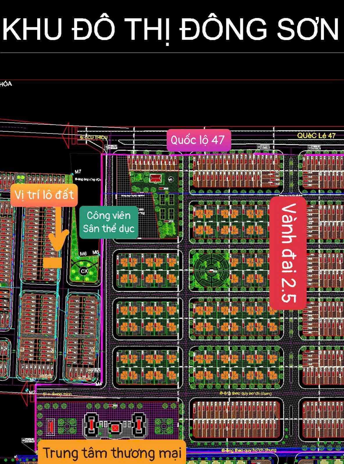 Siêu rẻ lô 100m2 mặt công viên rộng đại đô thị Đông Sơn TP Thanh Hóa giá chỉ 1,3x tỷ