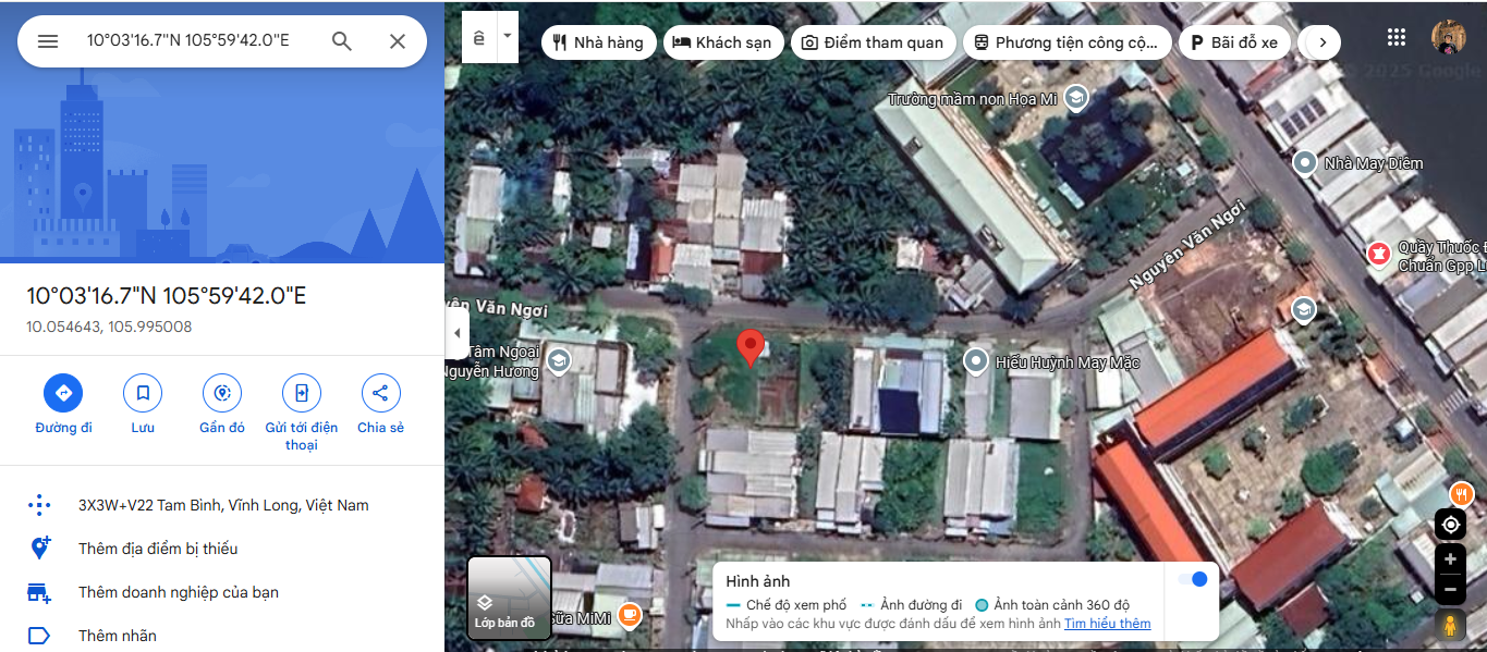 Bán đất 81m² ngang 4.5m giá 1.1 tỷ tại Thị trấn Tam Bình Huyện Tam Bình