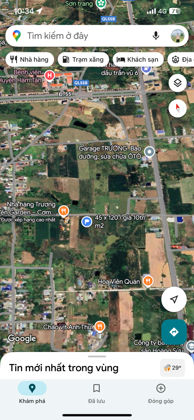 Bán đất 2300m² ngang 27m giá 22.22 tỷ tại Thị trấn Tân Nghĩa Huyện Hàm Tân