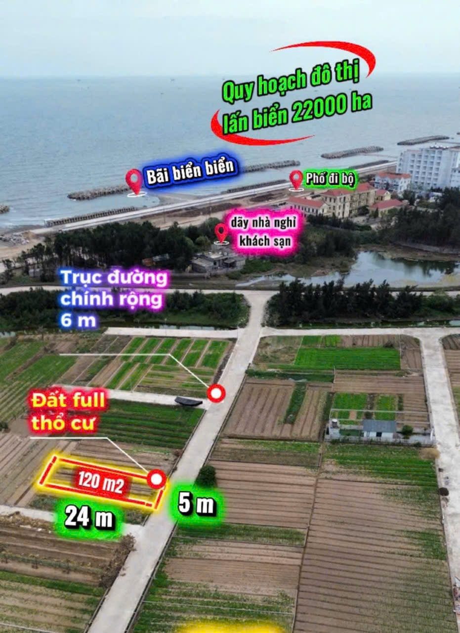 Duy nhất 1 lô cắt lỗ cách biển 30m, sát đường đê đang mở rộng