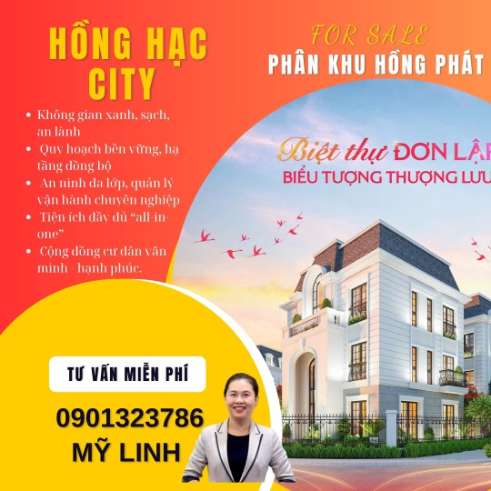 Hồng Hạc City – Phú Mỹ Hưng 2 Bán biệt thự liền kề 6x20m (120m²) 💰 Giá chỉ 15.8 tỷ - 0901323786