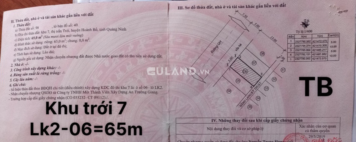 Dự Án Khu Trới 7