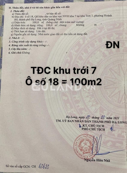 TĐC KHU TRỚI 7
