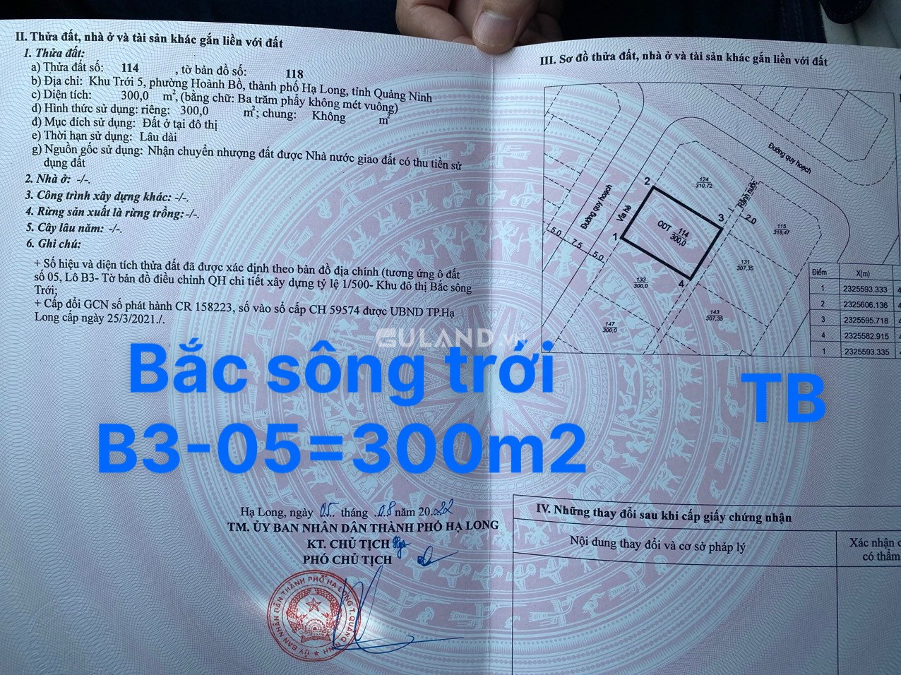 ĐẤT BIỆT THỰ BẮC SÔNG TRỚI