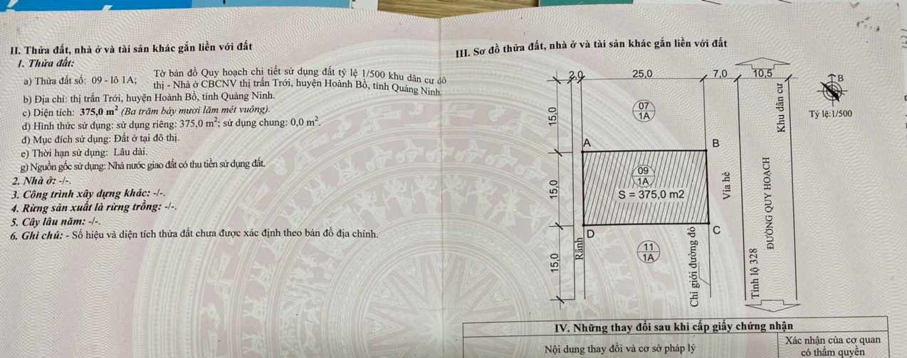 ĐẤT BIỆT THỰ DỰ ÁN BẢO LONG - HOÀNH BỒ