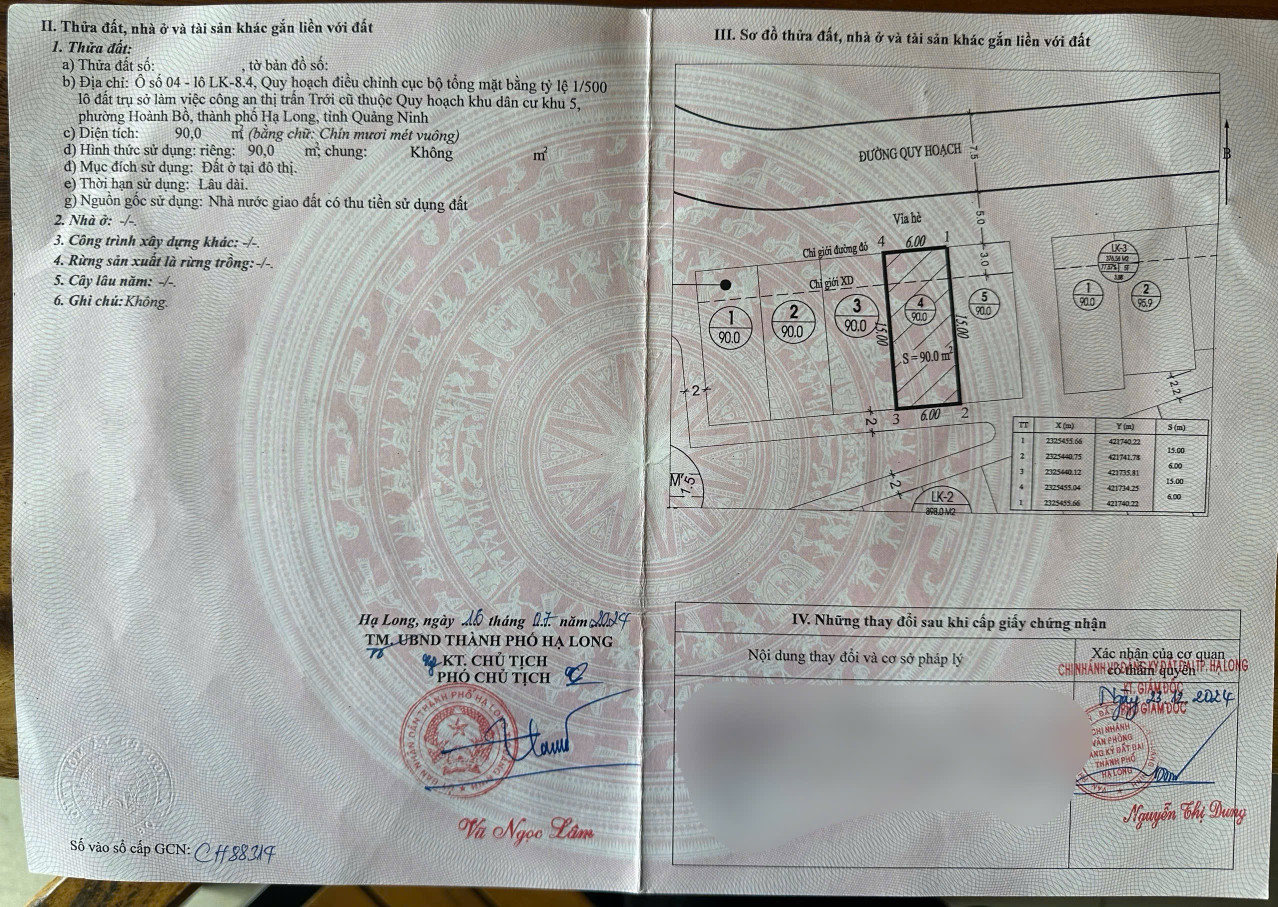 ĐẤT 2 MẶT THOÁNG