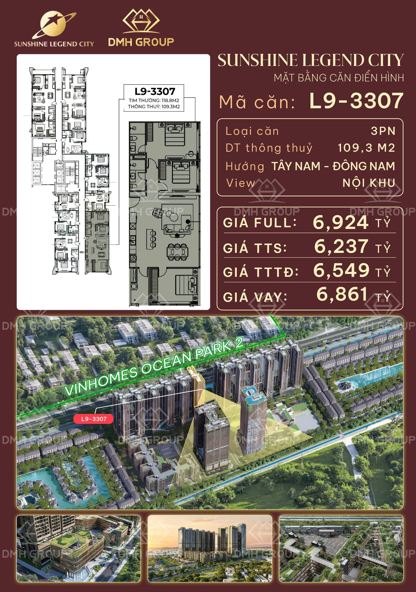 🔥 CĂN 3PN 109M² CHỈ TỪ 6,2 TỶ – HỖ TRỢ 0% LÃI SUẤT, NHẬN NHÀ DỄ DÀNG! 🔥