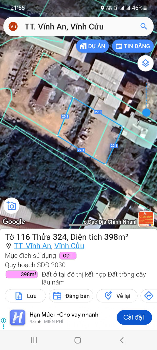 Nhà Đất TT Vĩnh An Vĩnh Cửu Đồng Nai