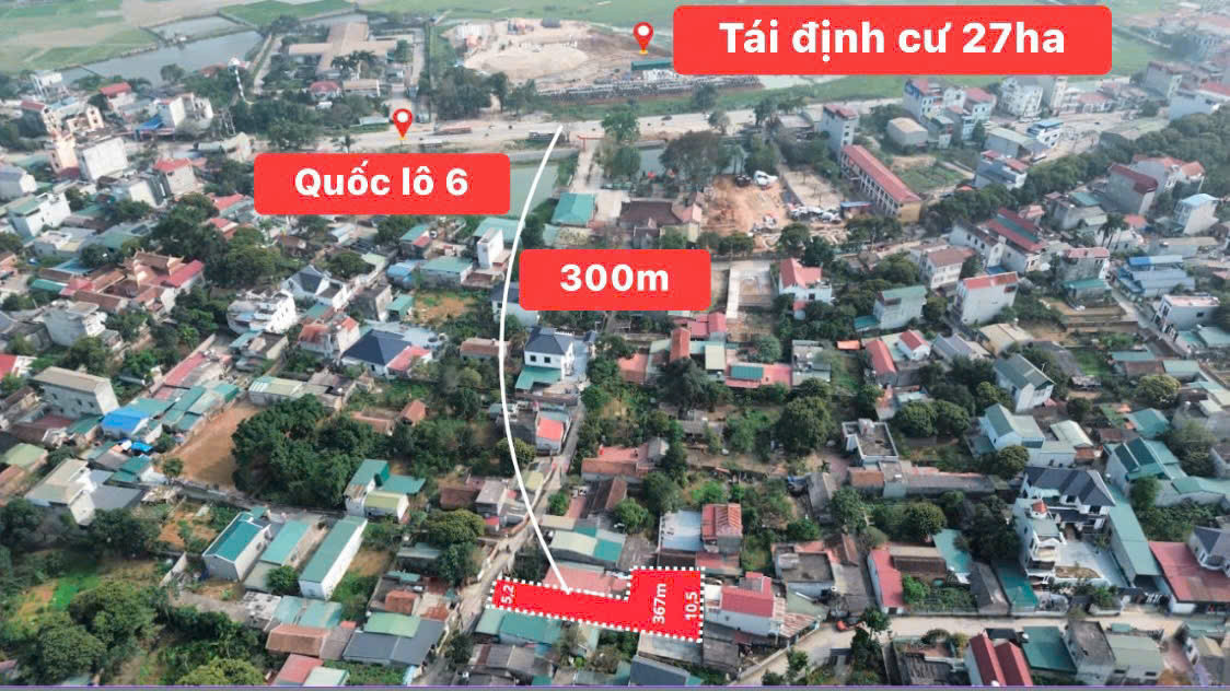 375M ĐẤT SỔ HỒNG, NGAY GẦN QUỐC LỘ 6 GIÁ RẺ NHẤT THỊ TRƯỜNG XUÂN MAI HÀ NỘI