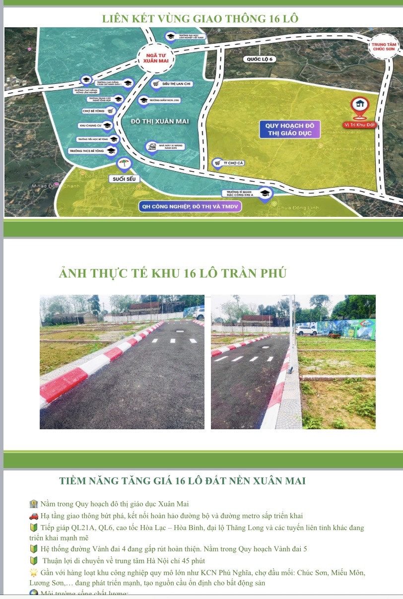 ⚠️ THUA LỖ KINH DOANH – CẦN BÁN GẤP LÔ ĐẤT ĐẸP HIẾM KHU TRẦN PHÚ, CHƯƠNG MỸ ⚠️