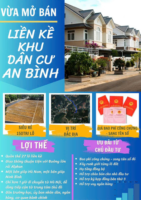 Đất rẻ 150tr/ nền tại An Bình, Lạc Thủy, Hòa Bình