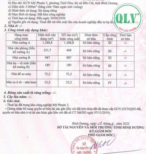 Bán nhà xưởng 2.800 m2 xưởng trong KCN Mỹ Phước 1, Bến Cát, Bình Dương