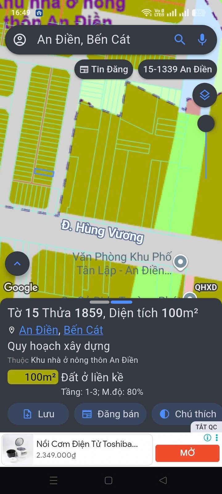 Cần bán miếng đất TPHCM đất full thổ cư tiện ích đầy đủ cho nhu cầu ở và con cái đi học bán kính khoảng 1km.