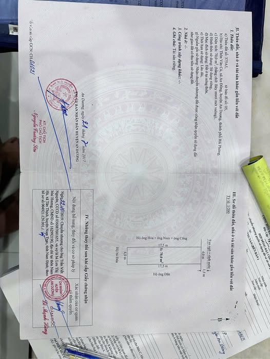 Lô đất tại Văn Cú, An Đồng, An Dương đường 3m thông - giá chỉ 2,45 tỷ