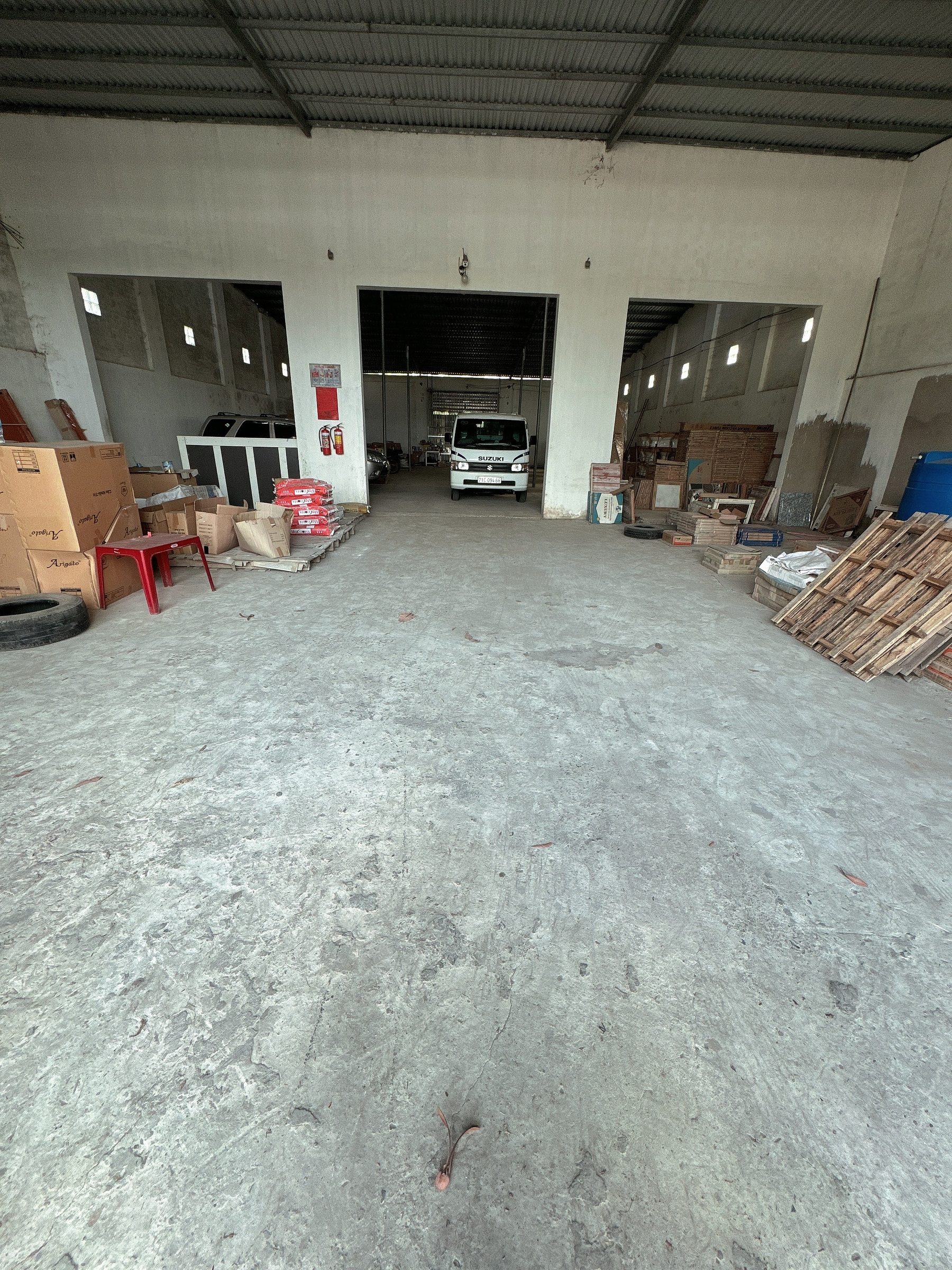 Cho thuê kho xưởng 500m2 mặt tiền đường xe container tại Bến Tre giá 15 triệu