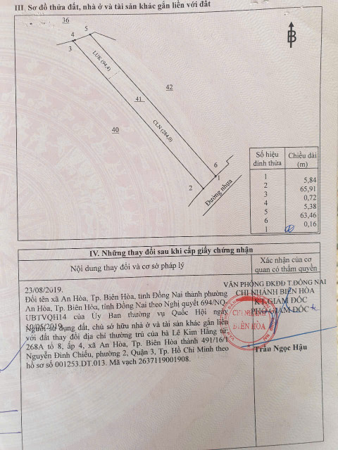 Bán 378.4m2 Nhà Đất Chính Chủ 2 Mặt Tiền Đường Nhựa Nguyễn Trung Trực, KP4, P.An Hòa, Biên Hòa