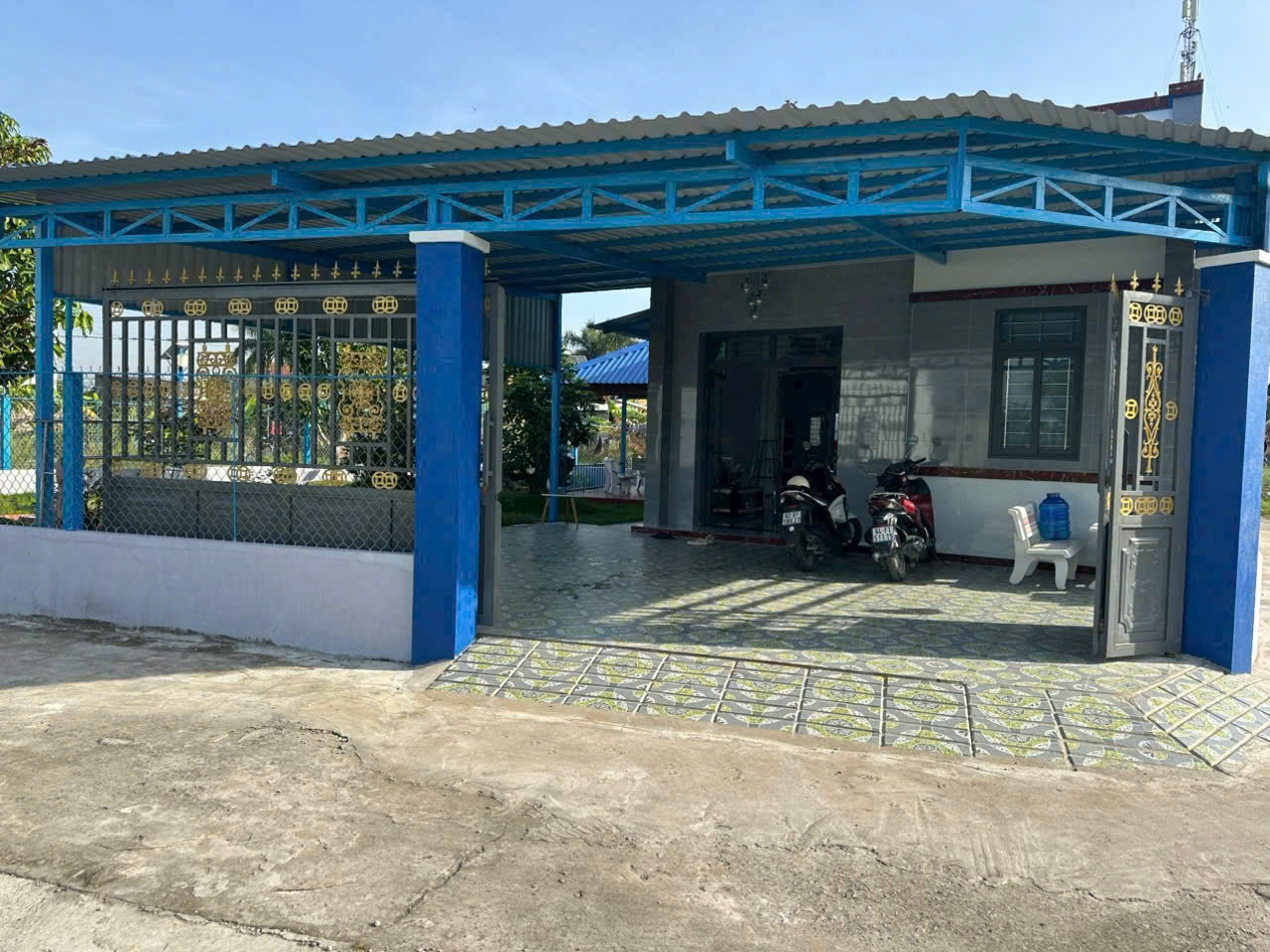 Bán nhà vườn đẹp ,2 mt đường xe tải xã An Nhựt Tân, Tân Trụ tdt 262,8m2 full thổ giá 2,65 tỷ