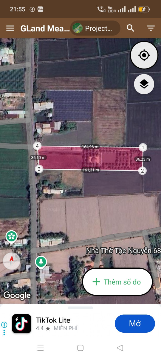 Bán đất 5863m² ngang 36m giá 10.7 tỷ Xã An Ninh