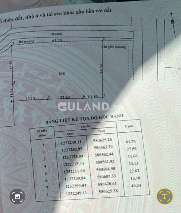 (S397) Đất nông nghiệp gần SÔng Sài Gòn, xã An Phú, dt 2412m2, chỉ 1 tỷ 800