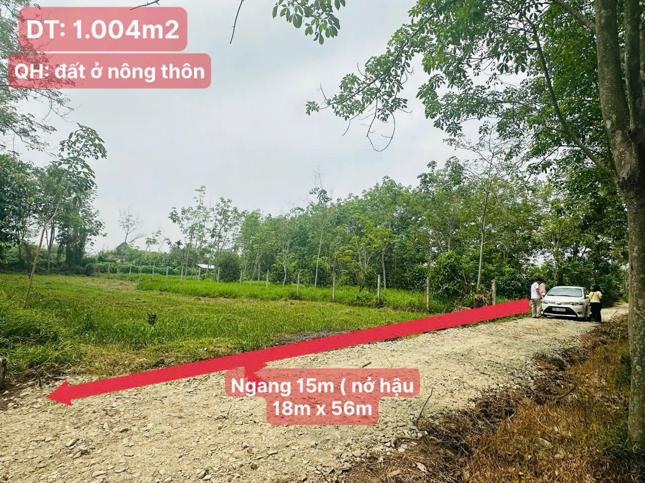 (L381) Đất 2/ Tỉnh Lộ 15, xã An Phú, dt 1000m2, chưa thổ, giá 1 tỷ 800